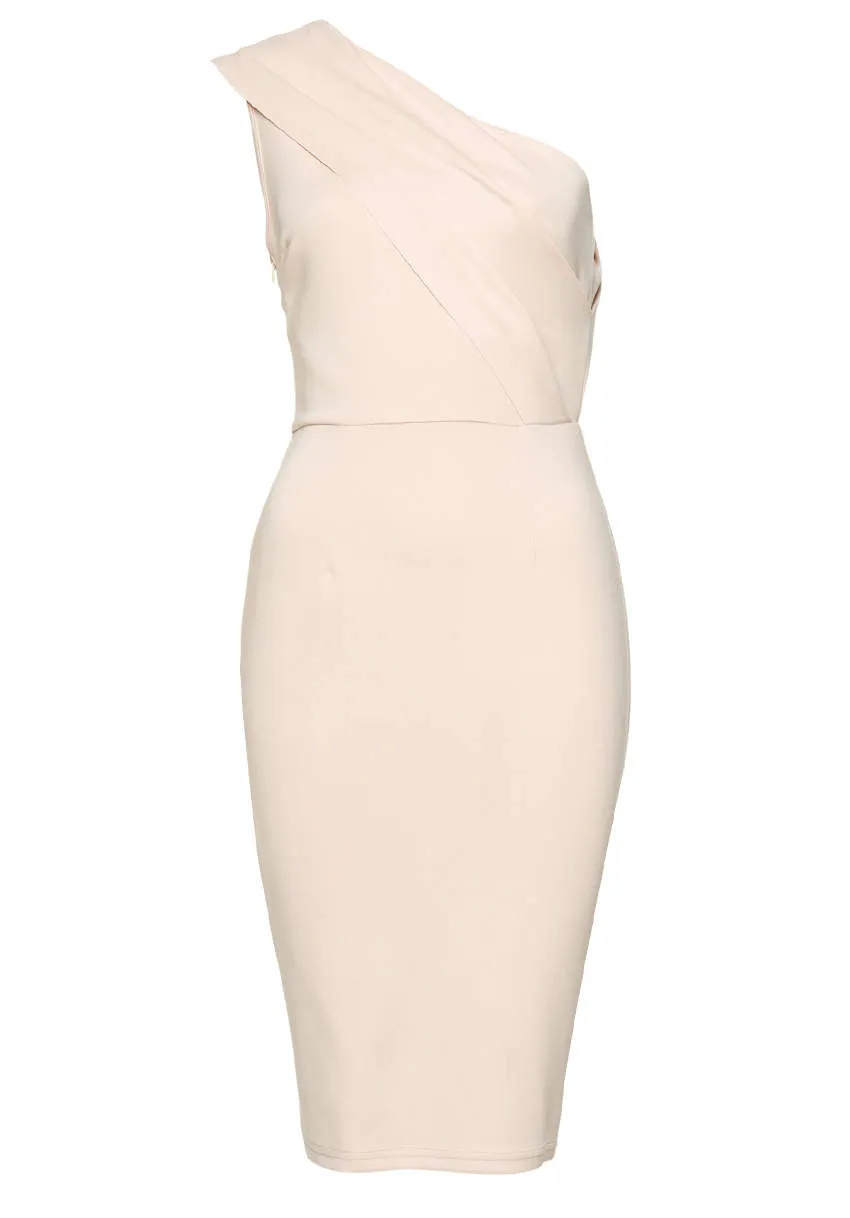 Pink One Shoulder Midi Bodycon sold by AX Paris product image thumbnail 4