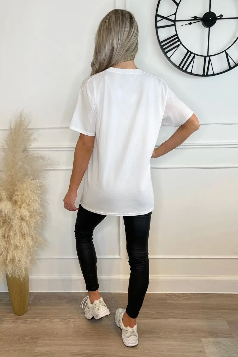 White NYC Slogan T-Shirt sold by AX Paris product image thumbnail 5