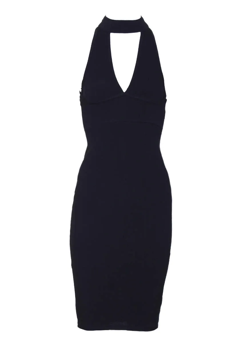 Black Choker Cut Out Dress sold by AX Paris product image thumbnail 4