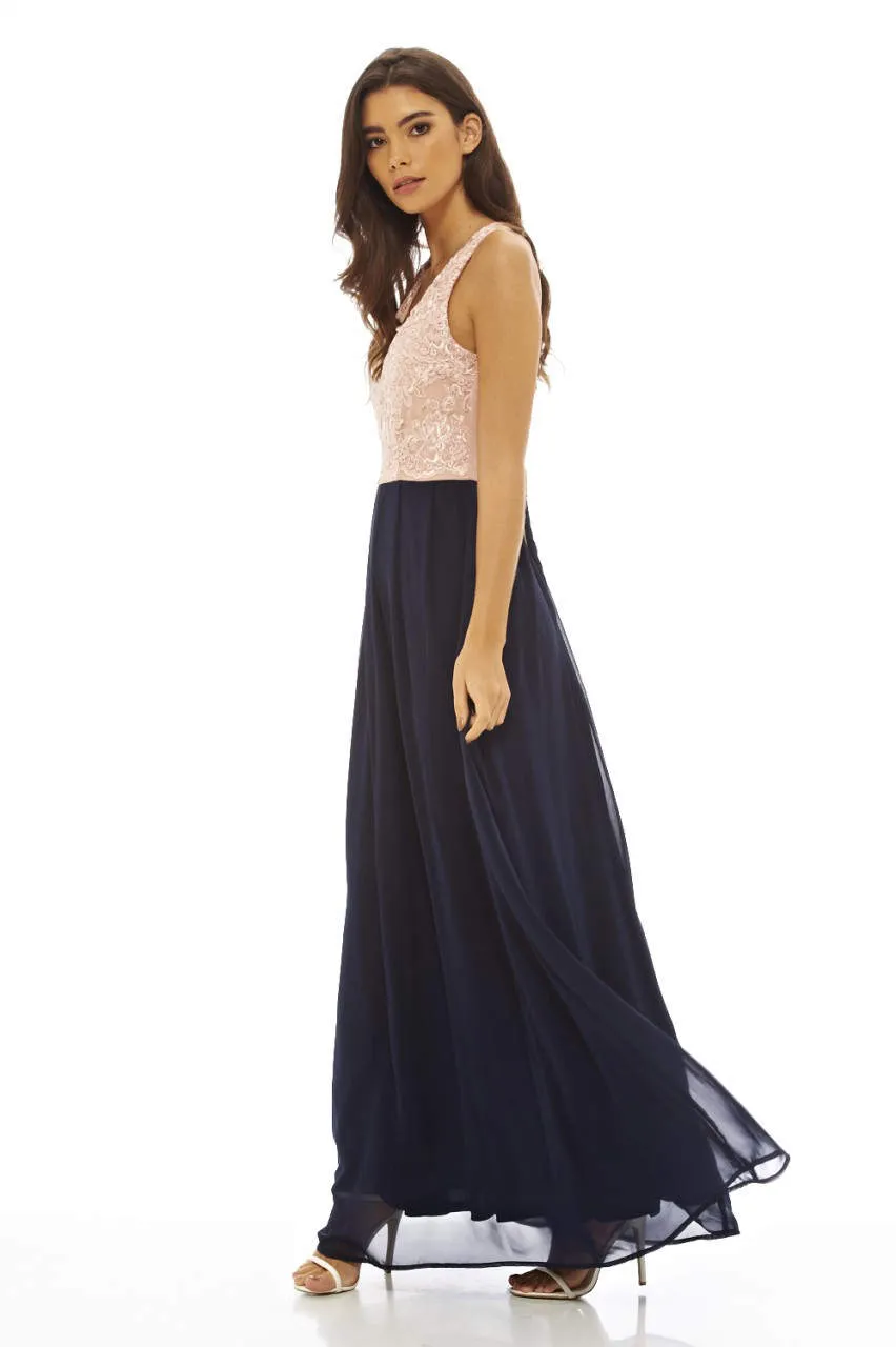 Contrast Lace Top Maxi Dress sold by AX Paris product image thumbnail 2