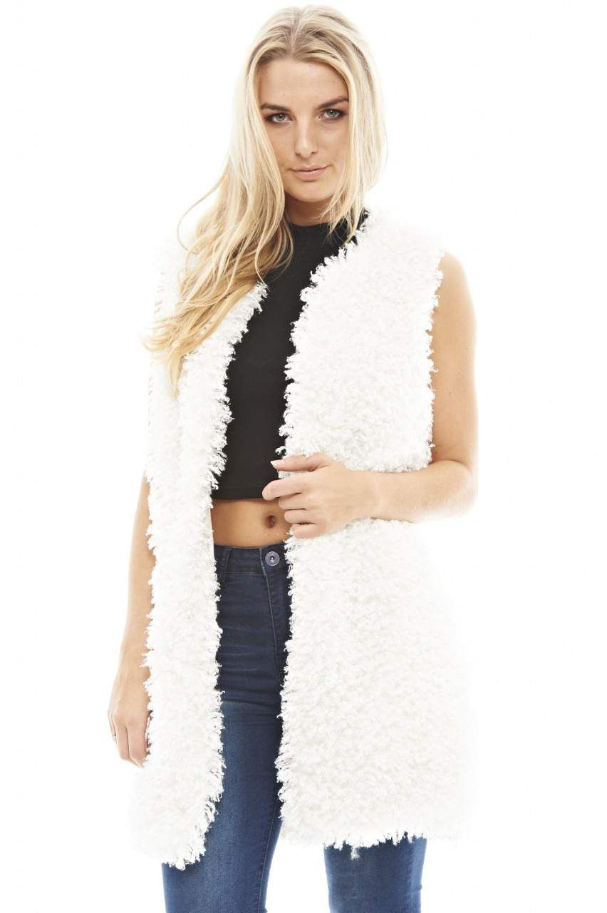 Faux Fur Gilet sold by AX Paris