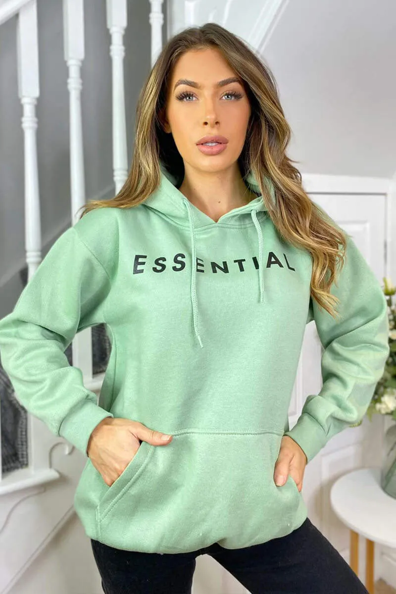 Sage Essential Oversized Hoodie sold by AX Paris product image thumbnail 3