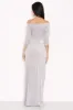 Off The Shoulder Sparkle Maxi Dress sold by AX Paris