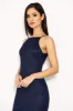 Navy Lace Fishtail Midi Dress sold by AX Paris