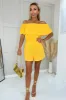 Yellow Bardot Playsuit sold by AX Paris