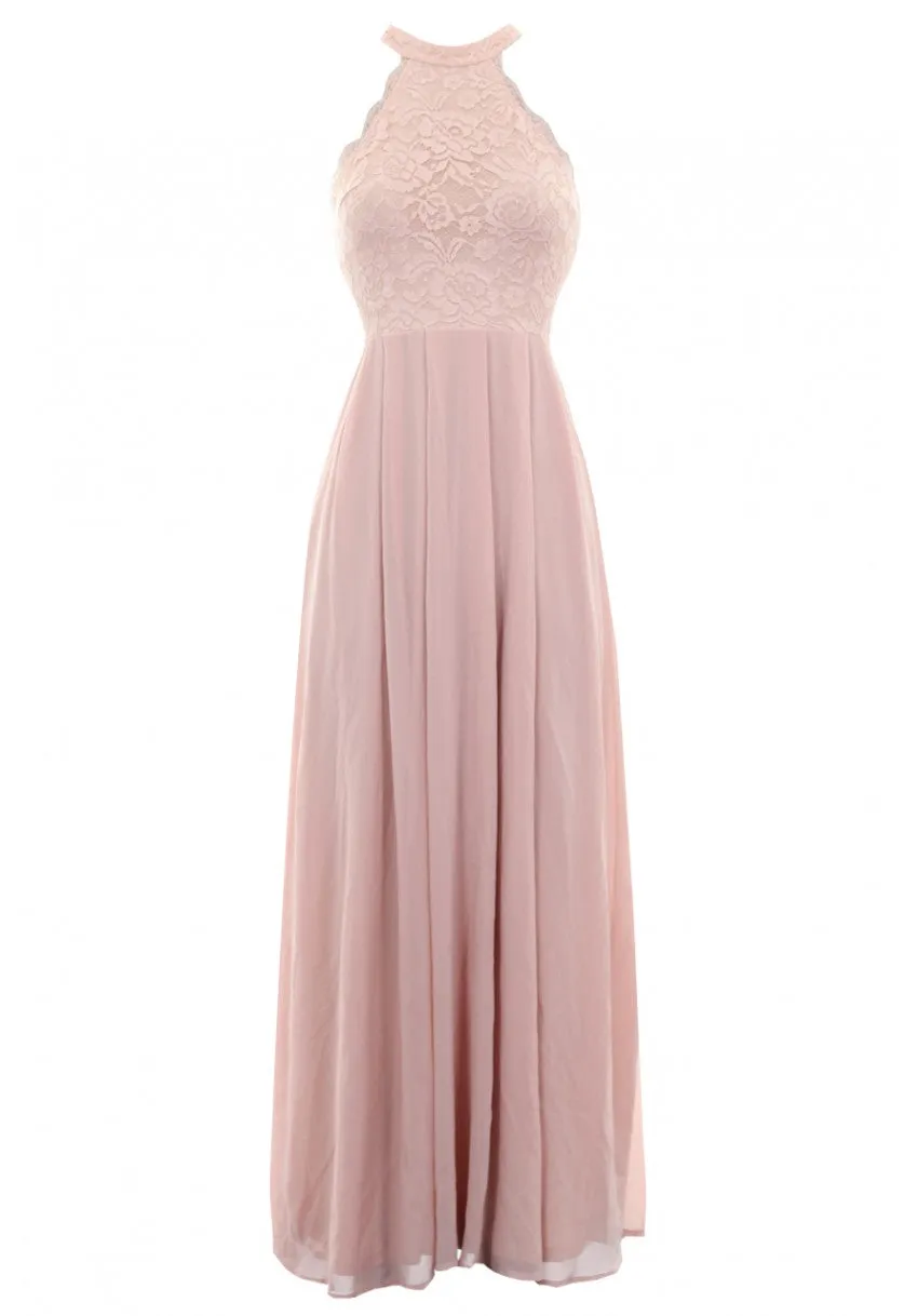 Nude Lace Detail Maxi Dress sold by AX Paris product image thumbnail 4