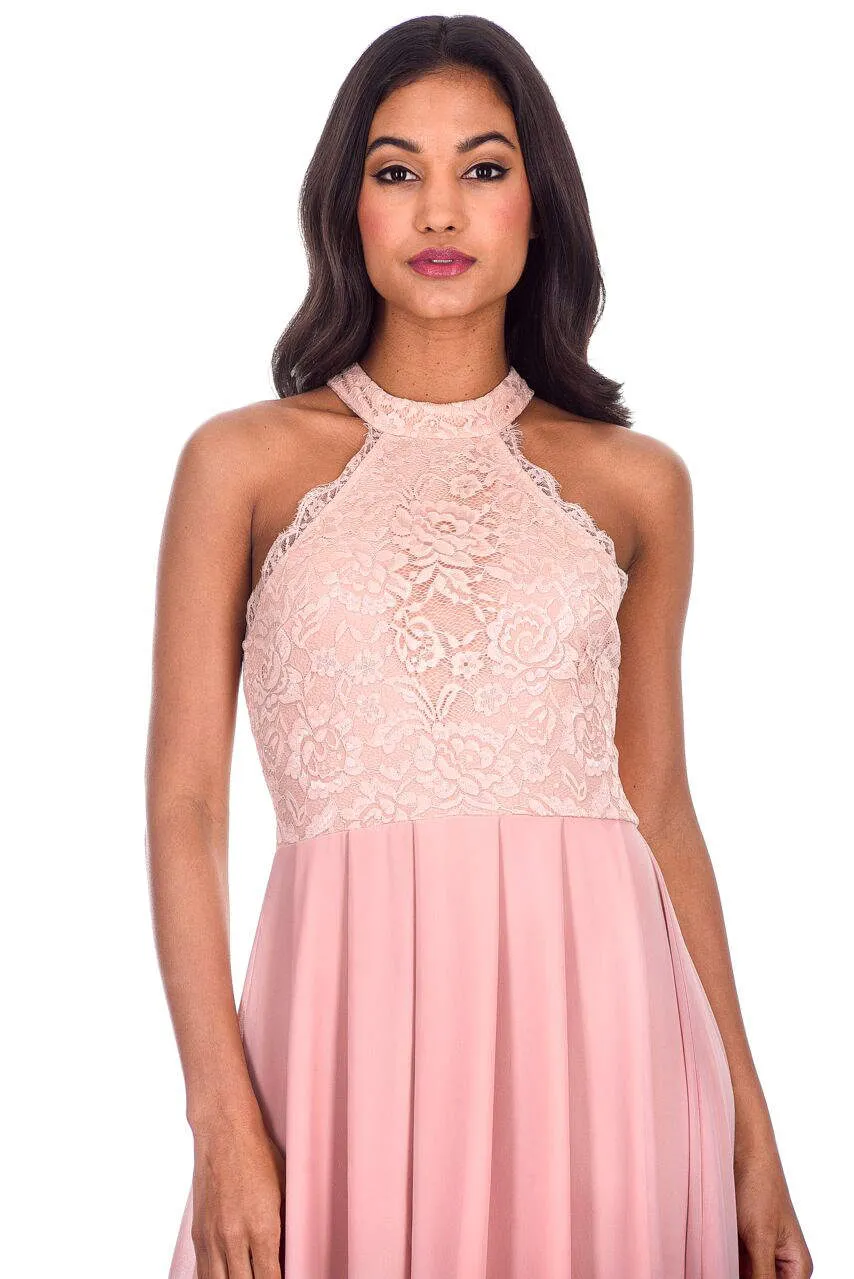 Nude Lace Detail Maxi Dress sold by AX Paris product image thumbnail 5