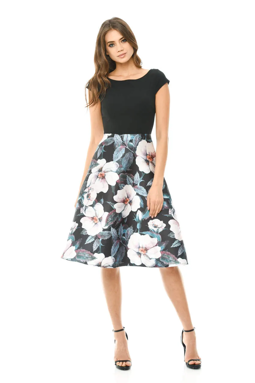 2 in 1 Skater Skirt Midi Dress sold by AX Paris product image thumbnail 2