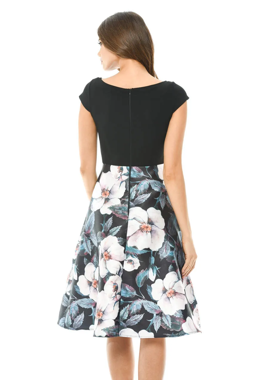2 in 1 Skater Skirt Midi Dress sold by AX Paris product image thumbnail 3
