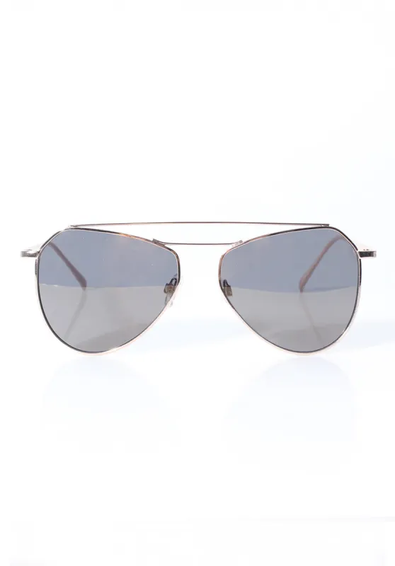 Gold Framed Aviator Sunglasses sold by AX Paris