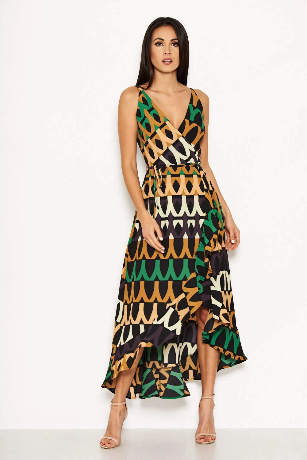 Green Abstract Printed Maxi Dress sold by AX Paris product image thumbnail 3