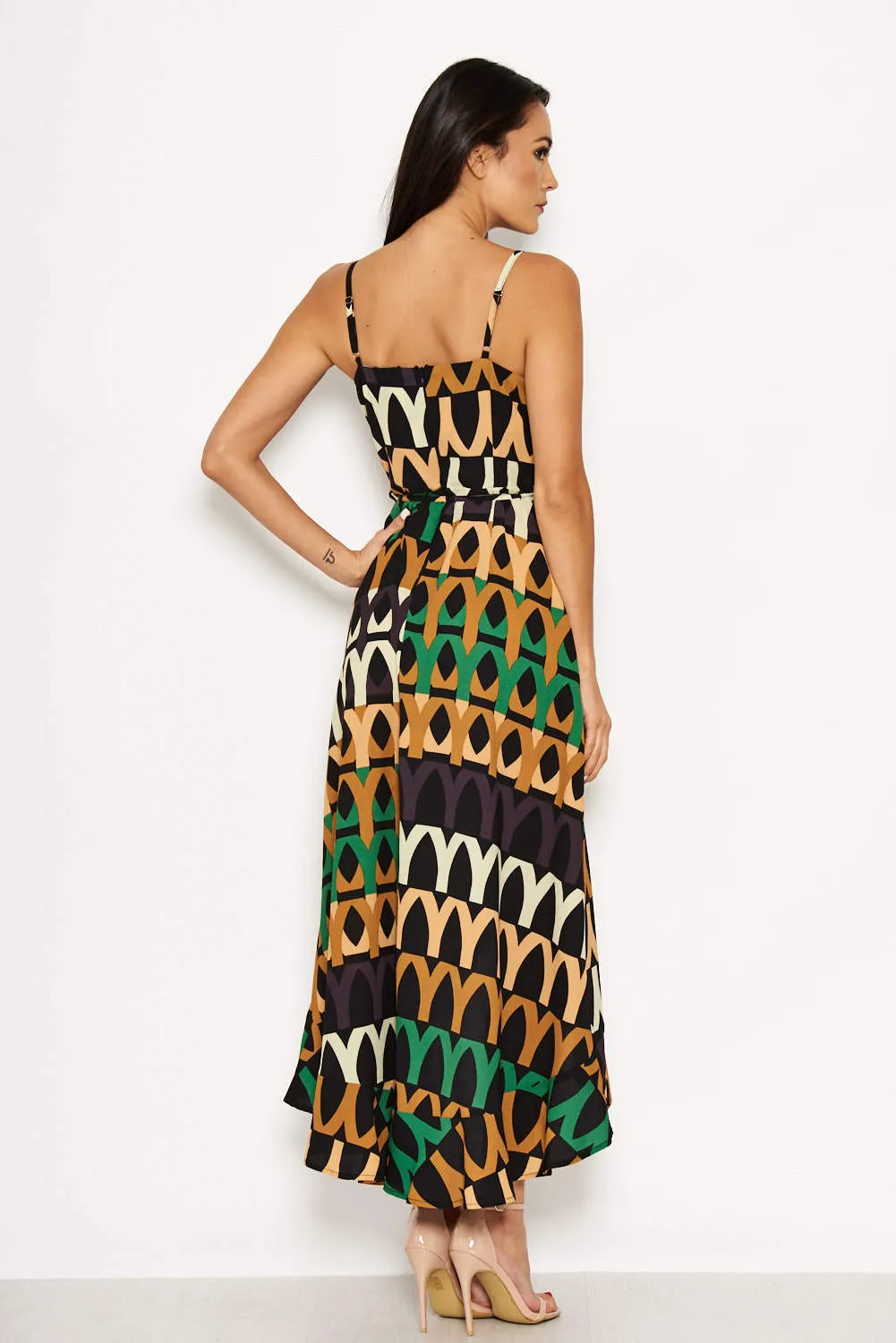 Green Abstract Printed Maxi Dress sold by AX Paris product image thumbnail 4
