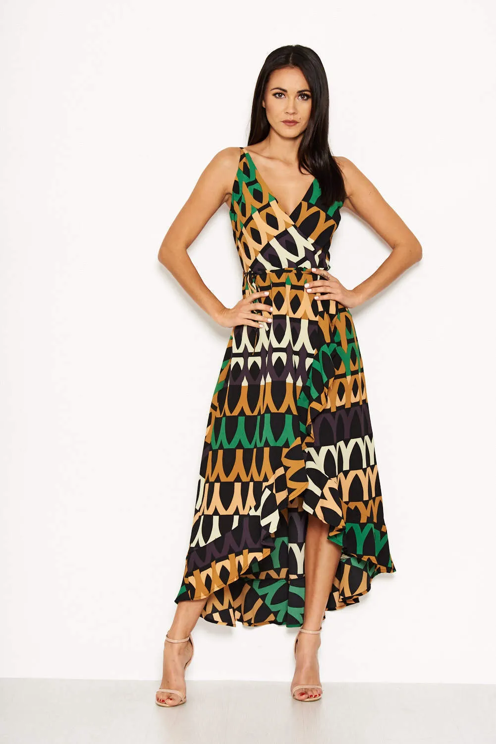Green Abstract Printed Maxi Dress sold by AX Paris product image thumbnail 5