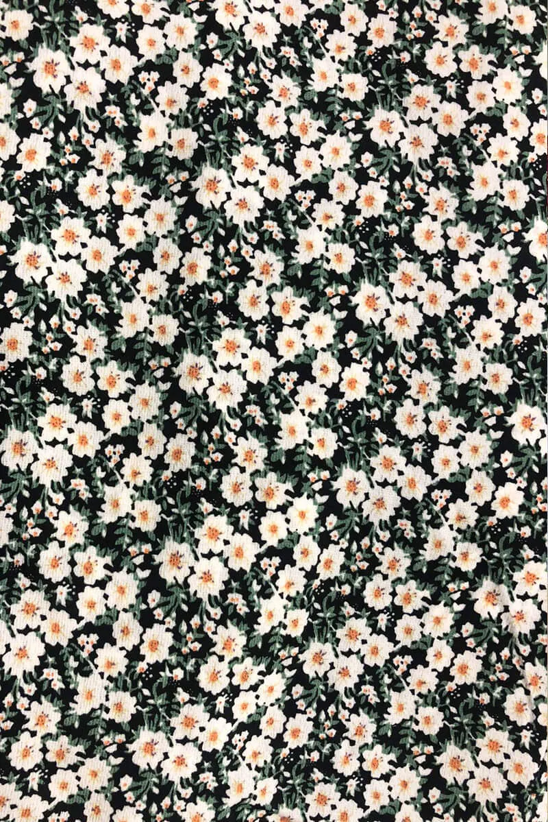 Black Daisy Print High Neck Playsuit sold by AX Paris product image thumbnail 5