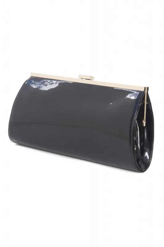 Large Patent Clasp Clutch sold by AX Paris