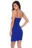 Blue Strappy Stud Front Bodycon Mini Dress sold by AX Paris