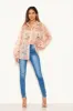 Pink Floral Sheer Shirt sold by AX Paris