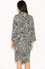 Zebra Print Wrap Dress sold by AX Paris