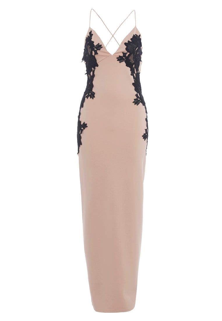 Plunge Front Lace Maxi Dress sold by AX Paris product image thumbnail 4