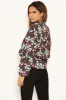 Red Floral Wrap Over Top sold by AX Paris