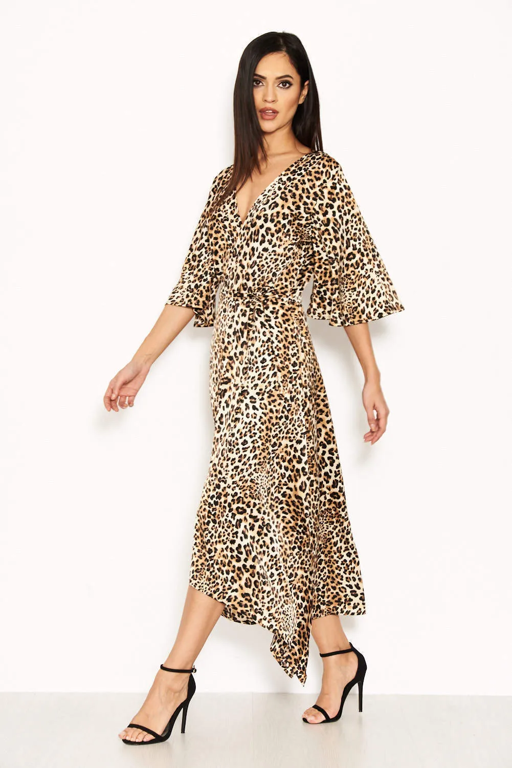 Animal Printed Maxi Dress With Tie Waist sold by AX Paris product image thumbnail 2