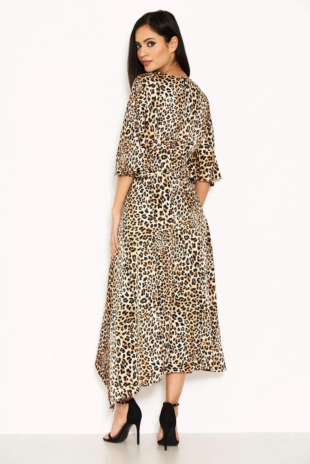 Animal Printed Maxi Dress With Tie Waist sold by AX Paris product image thumbnail 3