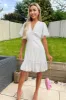 White Broderie Mini Dress sold by AX Paris