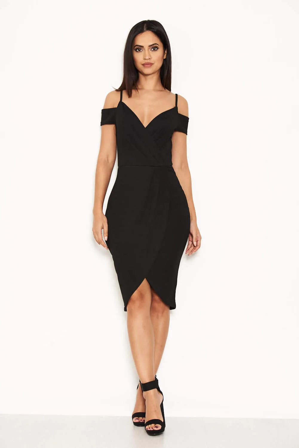 Black Wrap Around Dress sold by AX Paris product image thumbnail 2
