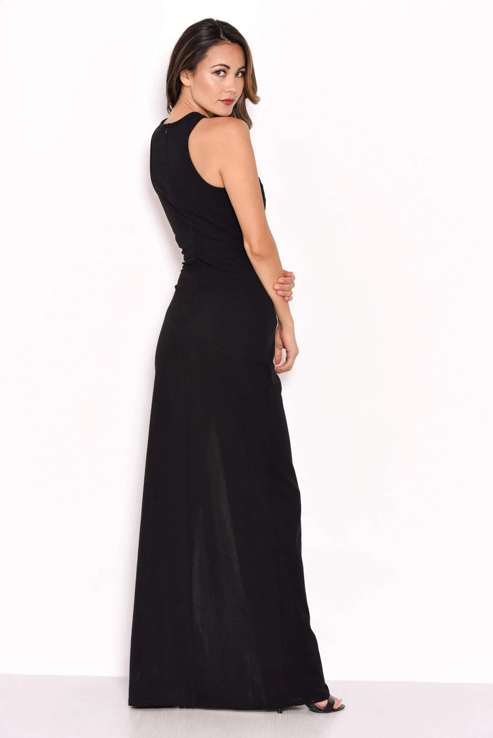 Black Lace Top Maxi Dress sold by AX Paris product image thumbnail 3