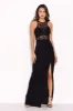 Black Lace Top Maxi Dress sold by AX Paris