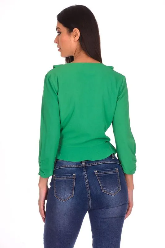 Green Frill Detailed Top sold by AX Paris product image thumbnail 3