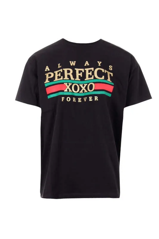 Black Always Perfect Slogan T-Shirt sold by AX Paris product image thumbnail 4