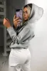 Grey Jadore Oversized Hoodie sold by AX Paris