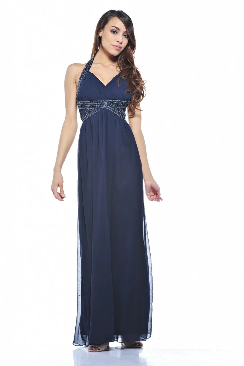 Jewel Halter Neck Maxi Dress sold by AX Paris product image thumbnail 2
