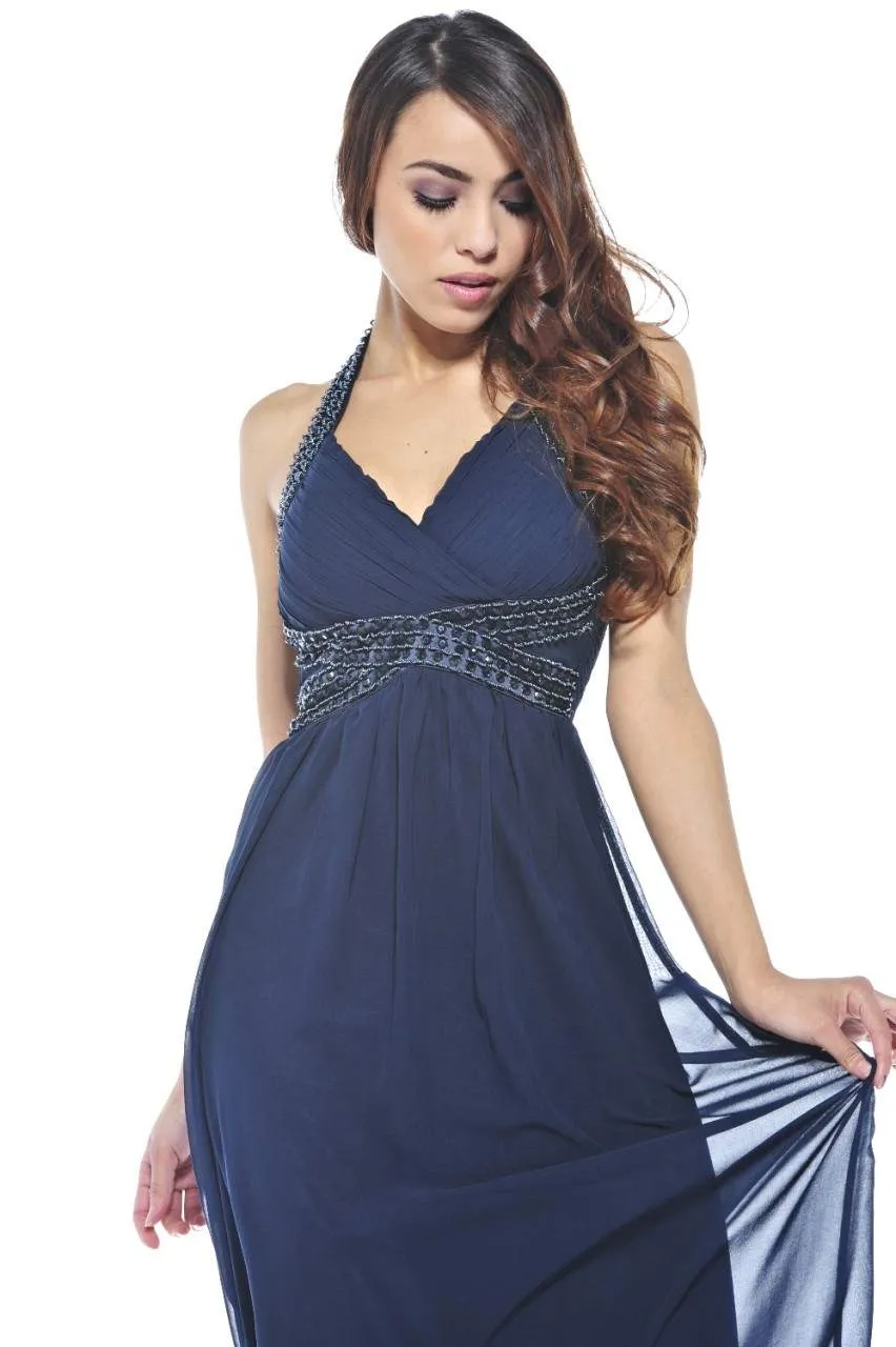 Jewel Halter Neck Maxi Dress sold by AX Paris product image thumbnail 3