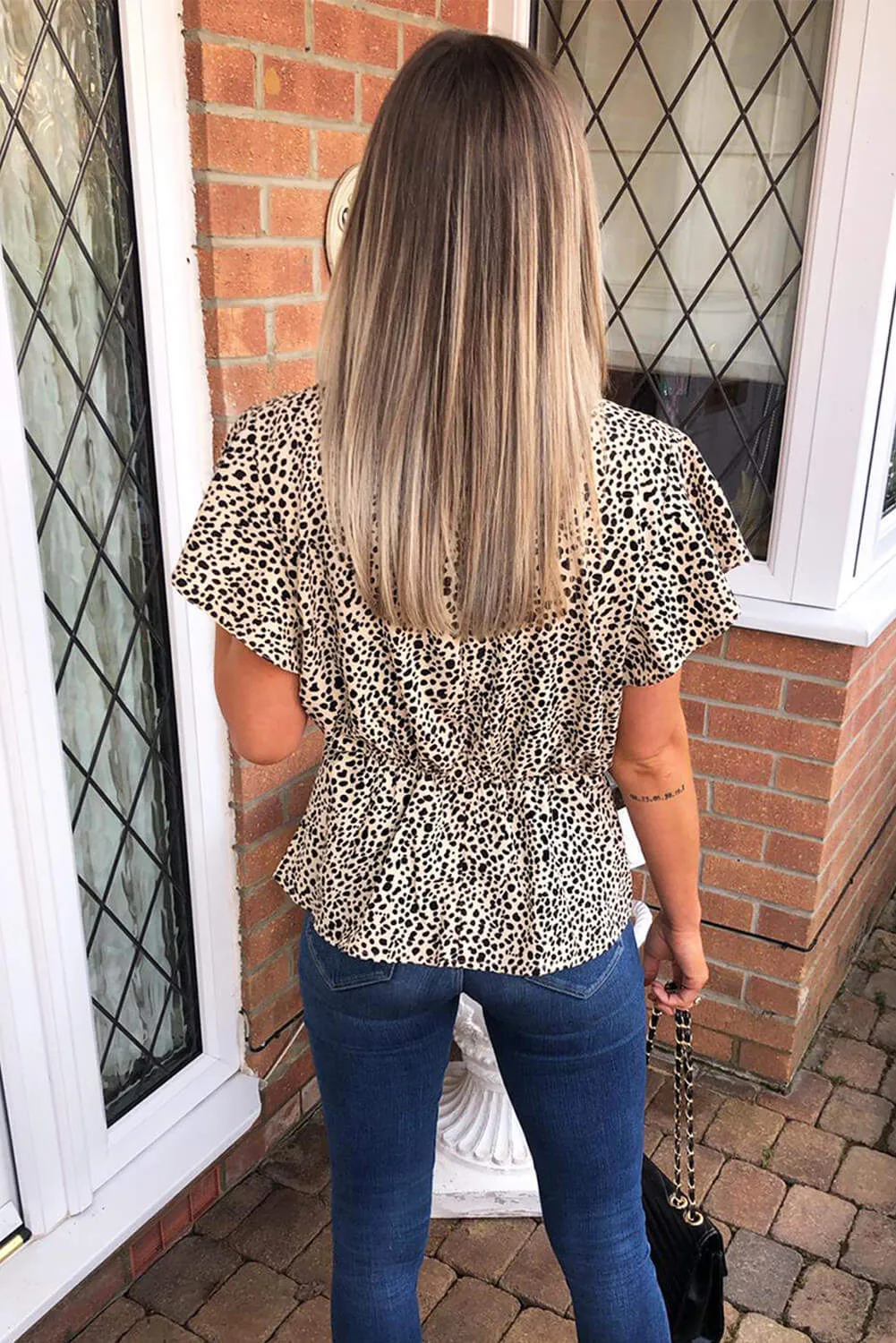 Beige Printed Wrap Top sold by AX Paris product image thumbnail 3