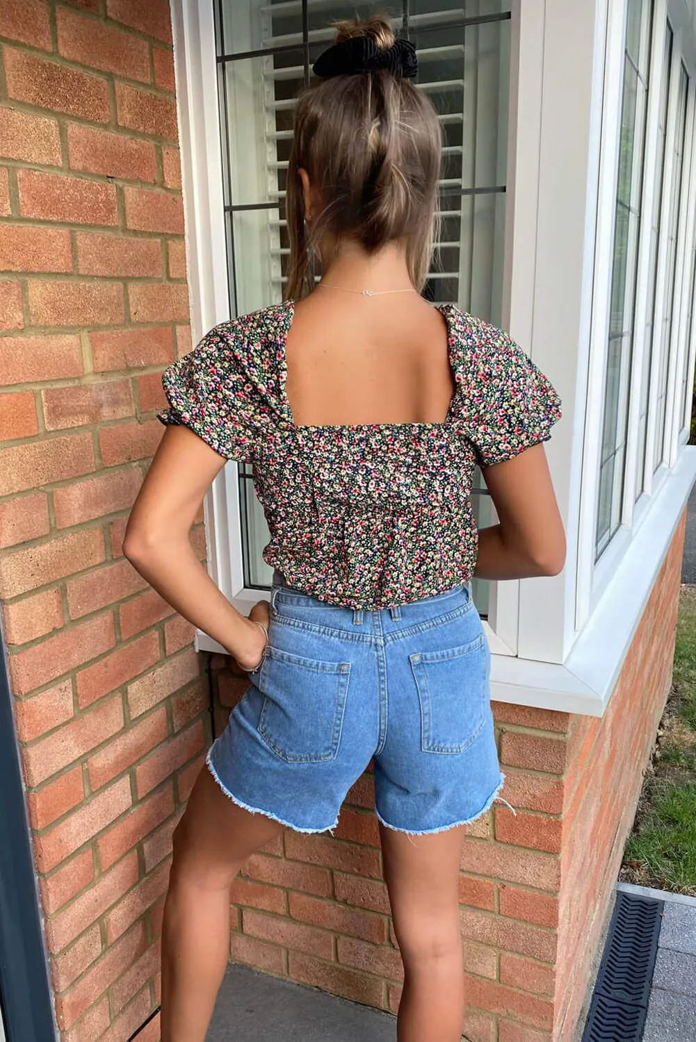 Multi Floral Printed Square Neck Top sold by AX Paris product image thumbnail 2