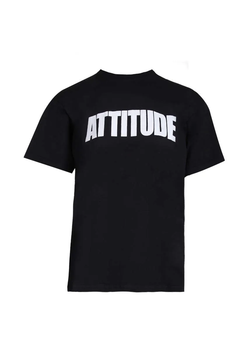 Black Attitude Slogan T-Shirt sold by AX Paris product image thumbnail 3