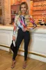 Multi Abstract Print Mesh Long Sleeve Bodysuit sold by AX Paris