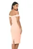 Pink Bardot Bodycon Dress sold by AX Paris