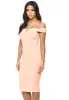 Pink Bardot Bodycon Dress sold by AX Paris