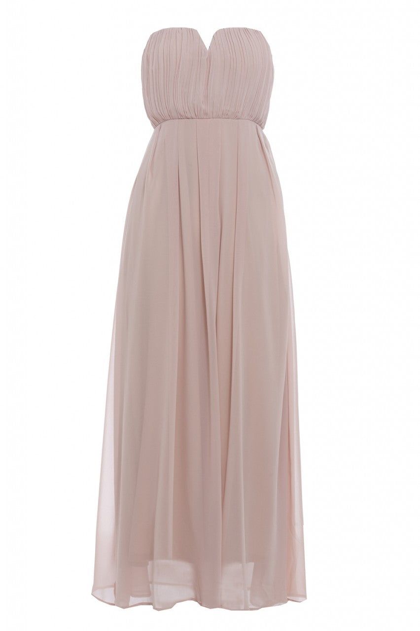 Chiffon Pleat Front Plain Maxi Dress sold by AX Paris product image thumbnail 5