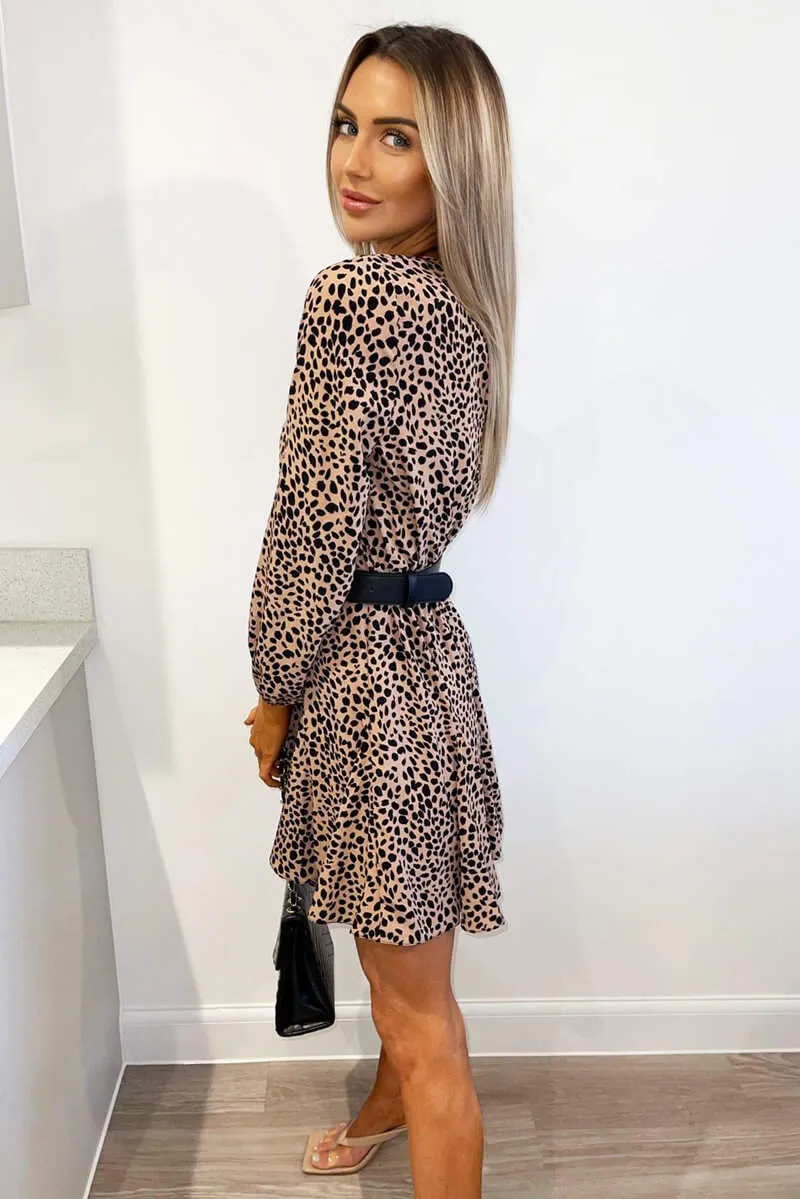 Peach Pleated Skirt Skater Dress sold by AX Paris product image thumbnail 4