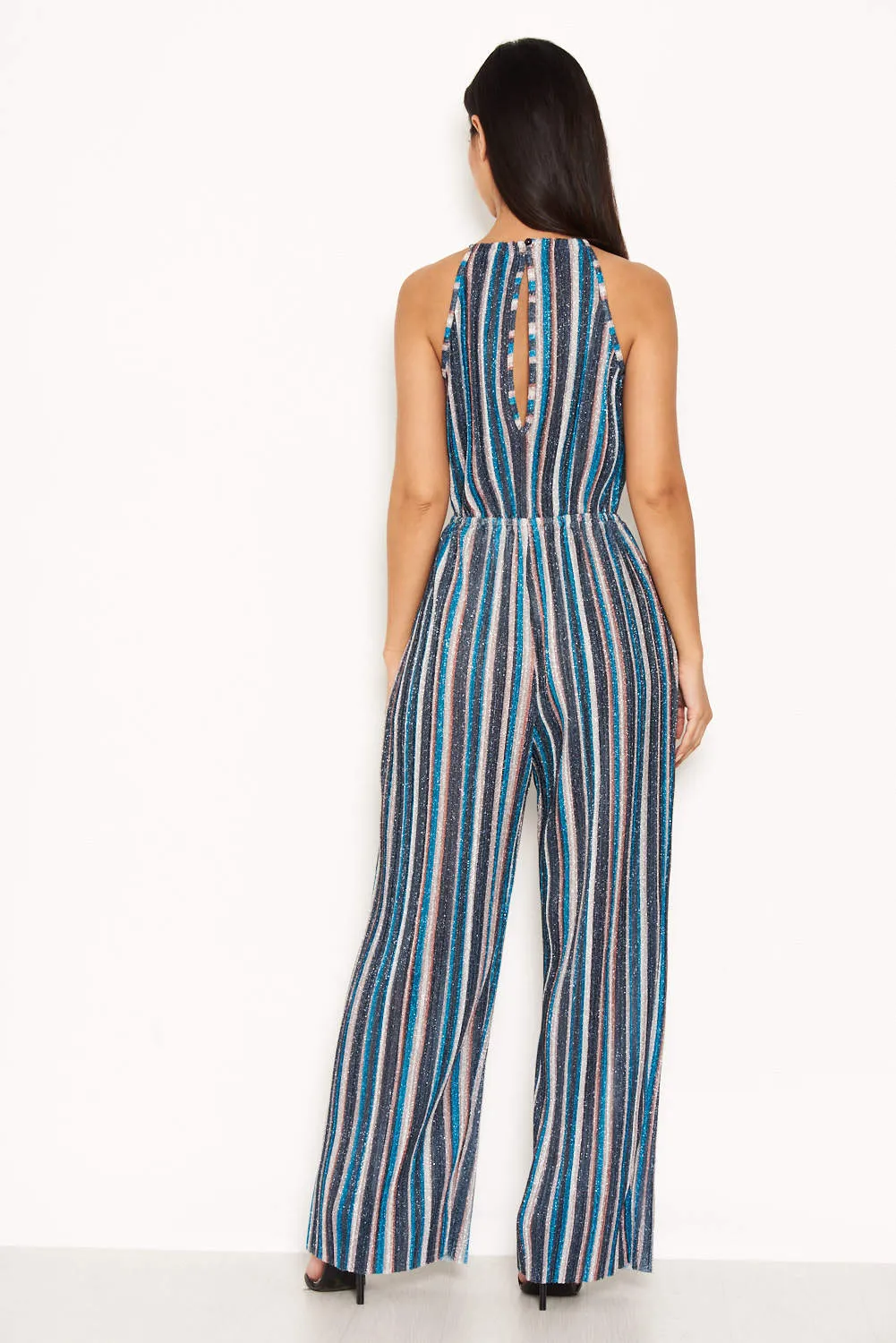 Multi Pleated Stripe Jumpsuit sold by AX Paris product image thumbnail 3