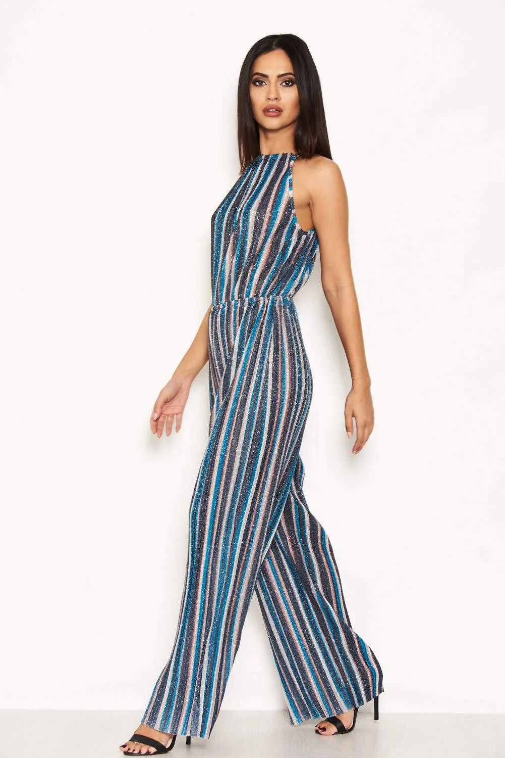 Multi Pleated Stripe Jumpsuit sold by AX Paris product image thumbnail 2