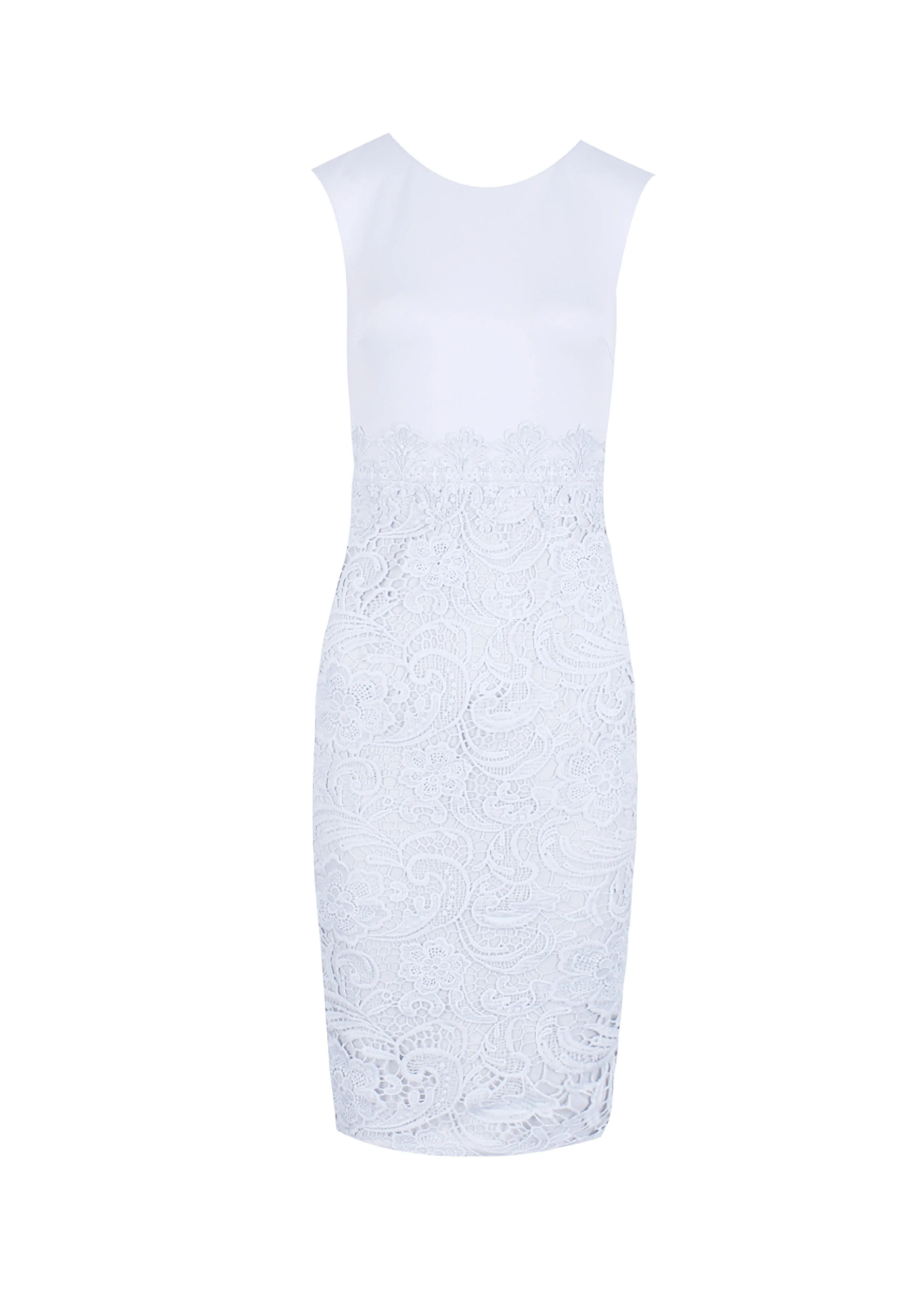 Grey Crochet Skirt Midi Dress sold by AX Paris product image thumbnail 4