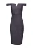 Black Off The Shoulder Sparkle Midi Dress sold by AX Paris