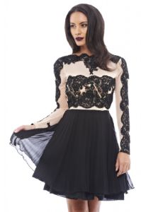 Crochet Top Skater Dress sold by AX Paris