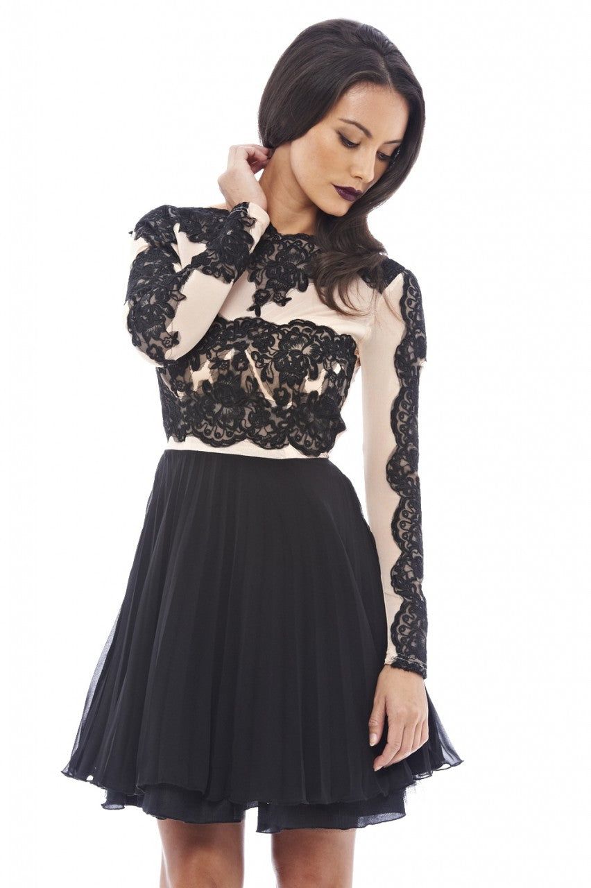 Crochet Top Skater Dress sold by AX Paris