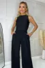 Black Wide Leg Trousers With Elasticated Waist sold by AX Paris